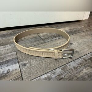 PX Clothing beige suede leather belt nwot size 34